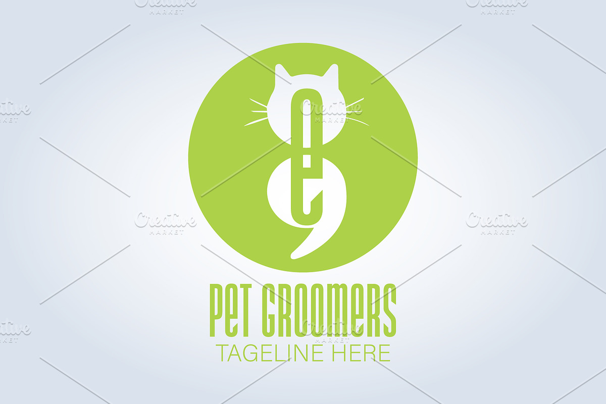 Pet Groomers Green Logo Template, a Branding & Logo Template by arslantanoli (Photo 1 of 3)
