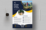 Travel Agency Flyer Template, a Flyer Template by MightyDesign (Thumbnail 1 of 7)
