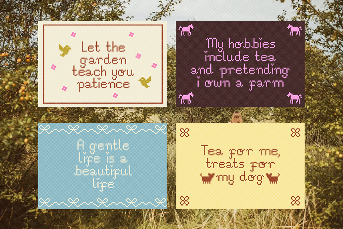 PIXIE PROMISE | CUTE PIXEL FONT, a Blackletter Font by Maria Feliz Fonts (Photo 5 of 10)