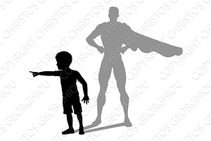 Superhero Child Kid With Super Hero, a Person Illustration by Christos Georghiou