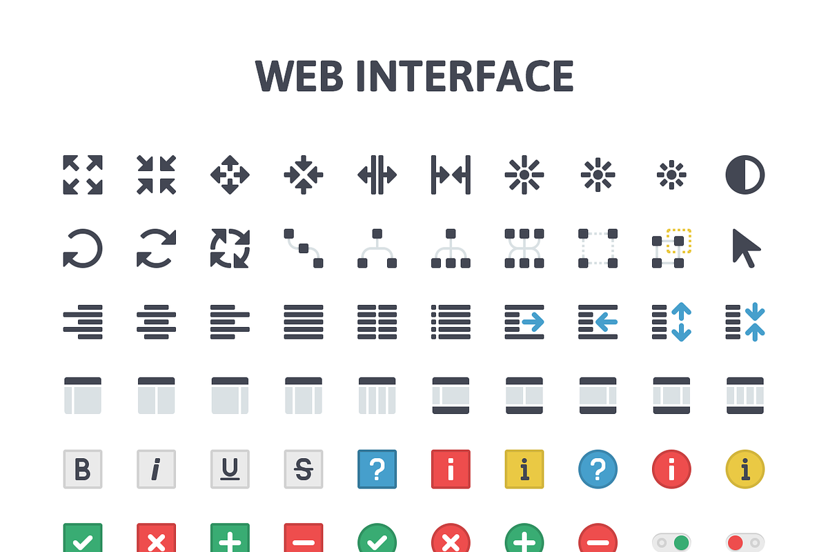 Web Interface Flat Icons, an Icon by PixelBazaar (Photo 2 of 2)