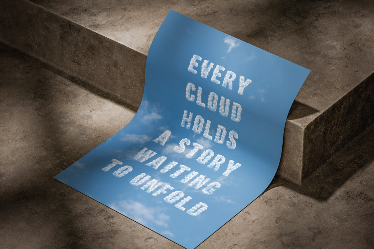 Puffy Clouds Font, a Handwritten Font by Handmadefont (Photo 7 of 10)