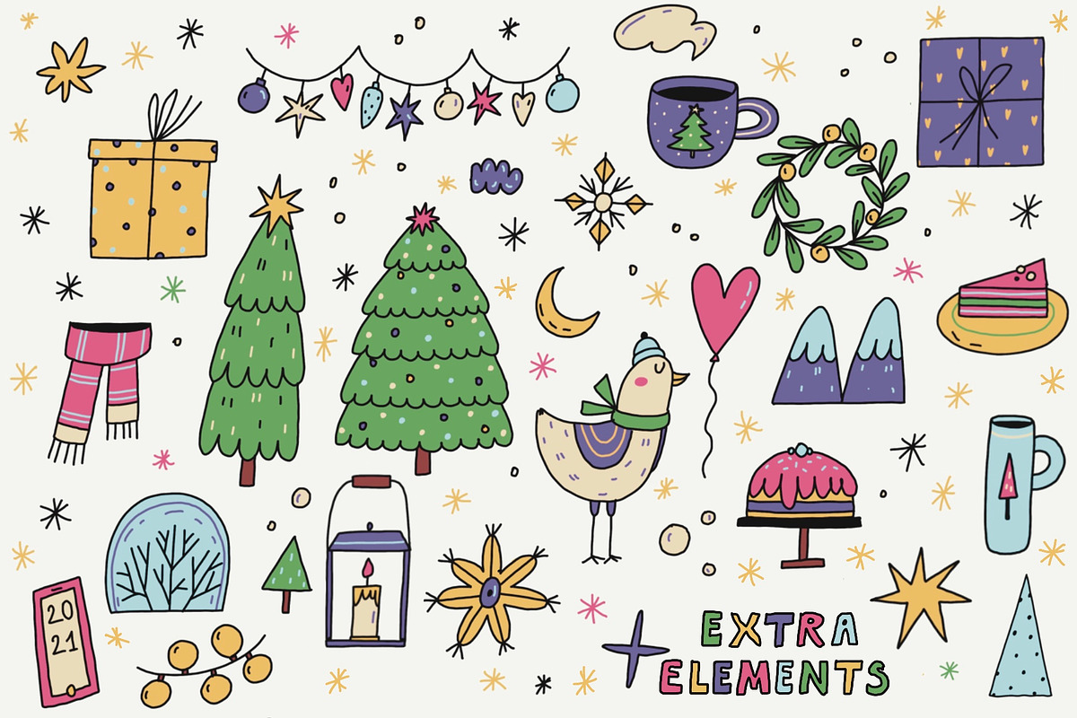 Winter elements, Forest Animals, an Object Graphic by Sasha Mitkalova (Photo 4 of 7)