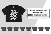 Los Angeles Apparel 23302 Crop Top, a Shirt Mockup by Pixel Sauce™ (Thumbnail 1 of 7)