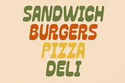 Toasted Avenue Vintage Deli Font, a Script Font by Littlehand (Thumbnail 7 of 9)
