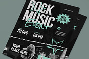 Rock Music Event Flyer, a Flyer Template by graphicook (Thumbnail 2 of 3)