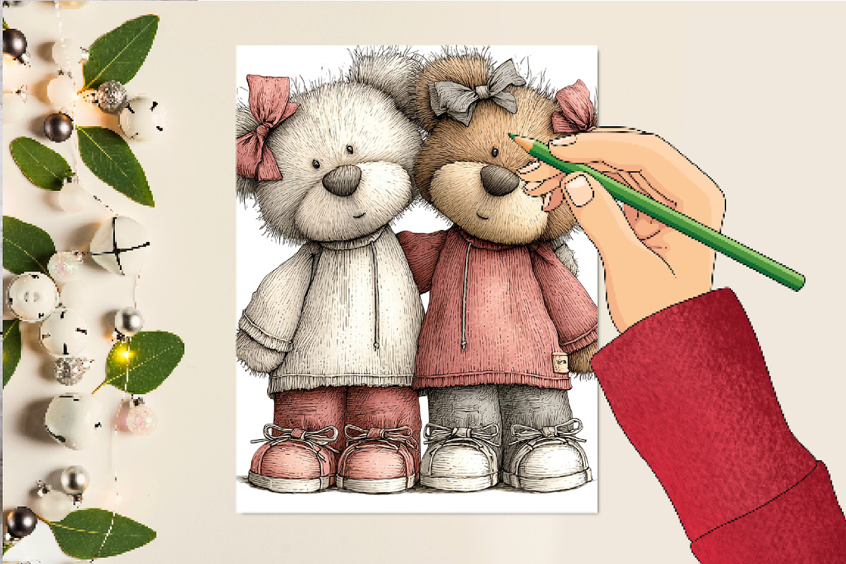 Teddy Bear Valentine Day Clipart, an Illustration by DreamCafeArt (Photo 6 of 6)