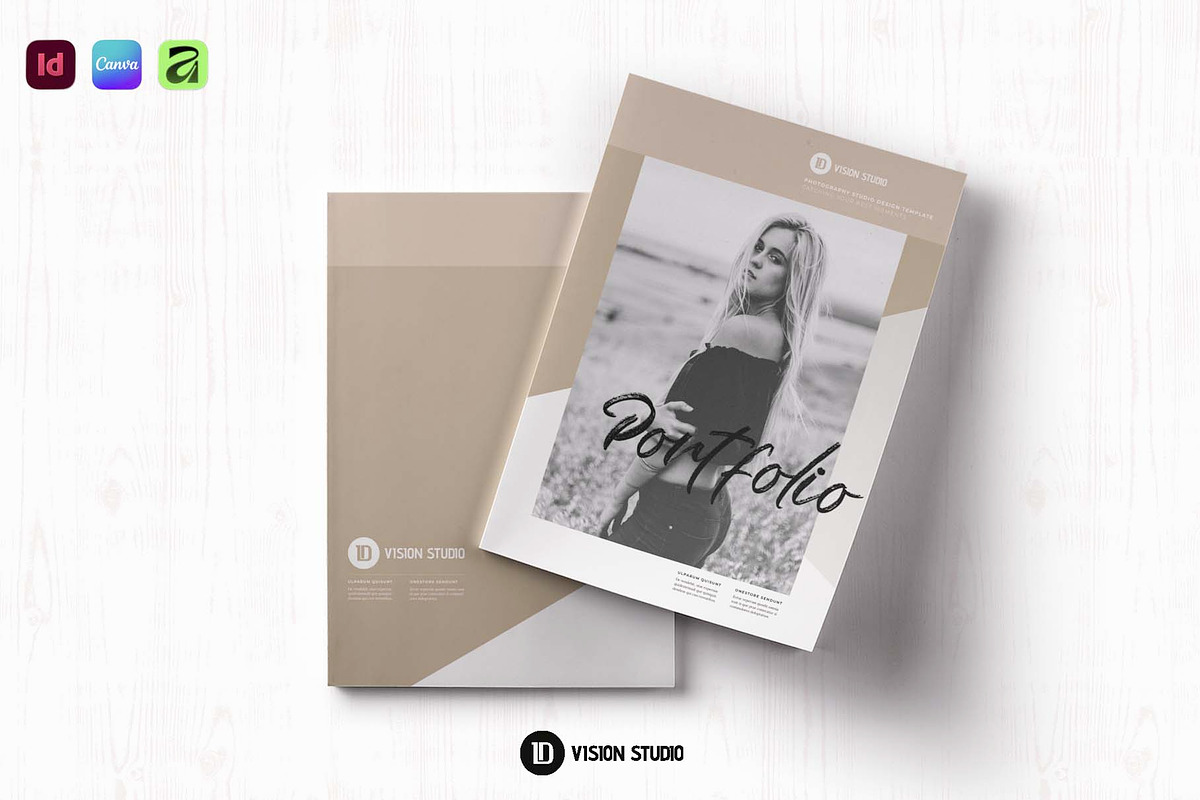 Photography Portfolio Canva InDesign, a Brochure Template by ID Vision Studio (Photo 8 of 16)