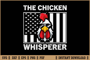 The Chicken Whisperer Funny Farm SVG, a Work Illustration by Handy Arts Studio