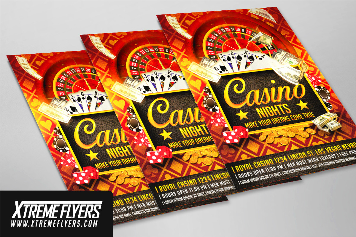 Casino Flyer Template, a Flyer Template by XtremeFlyers (Photo 2 of 2)