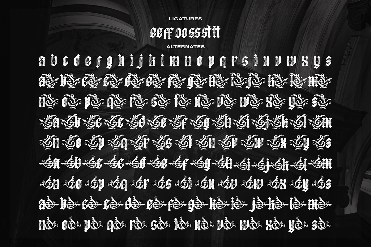 Gradley | Blackletter Font, a Blackletter Font by Denustudios (Photo 11 of 12)