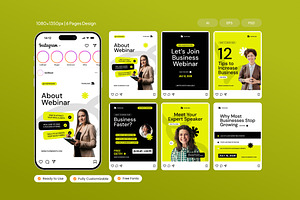 Business Growth Webinar - Instagram, a Social Media Template by Izdihaar_Studio