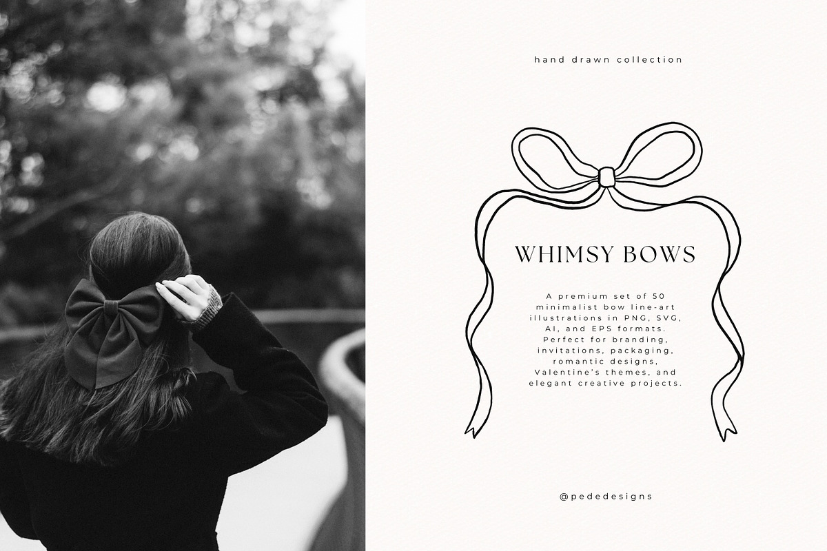 Whimsy Bows, a Decorative Illustration by PeDe Designs (Photo 2 of 7)