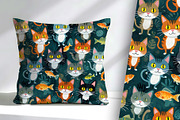 Bright Eyed Cats and Fishy Friends, an Animal Illustration by Sharon Schwalbe (Thumbnail 5 of 6)