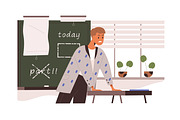 Teachers in school classroom set, an Education Illustration by Good Studio (Thumbnail 7 of 9)
