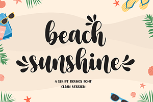 Beach Sunshine, a Script Font by Mozatype