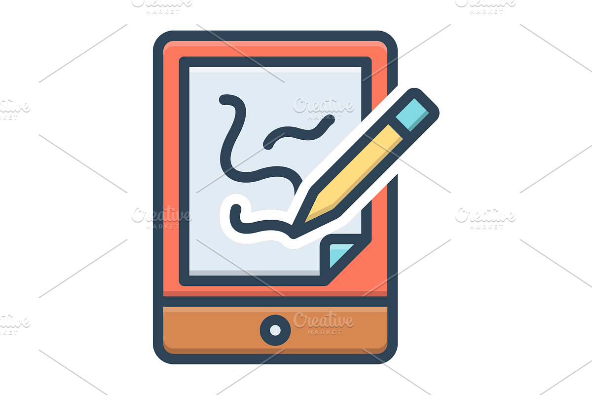 Draw creativity color icon, a Duotone Icon by Creative priyanka