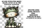 Quirky Funny Christmas Cat Clipart, an Illustration by Craft Nest (Thumbnail 2 of 6)