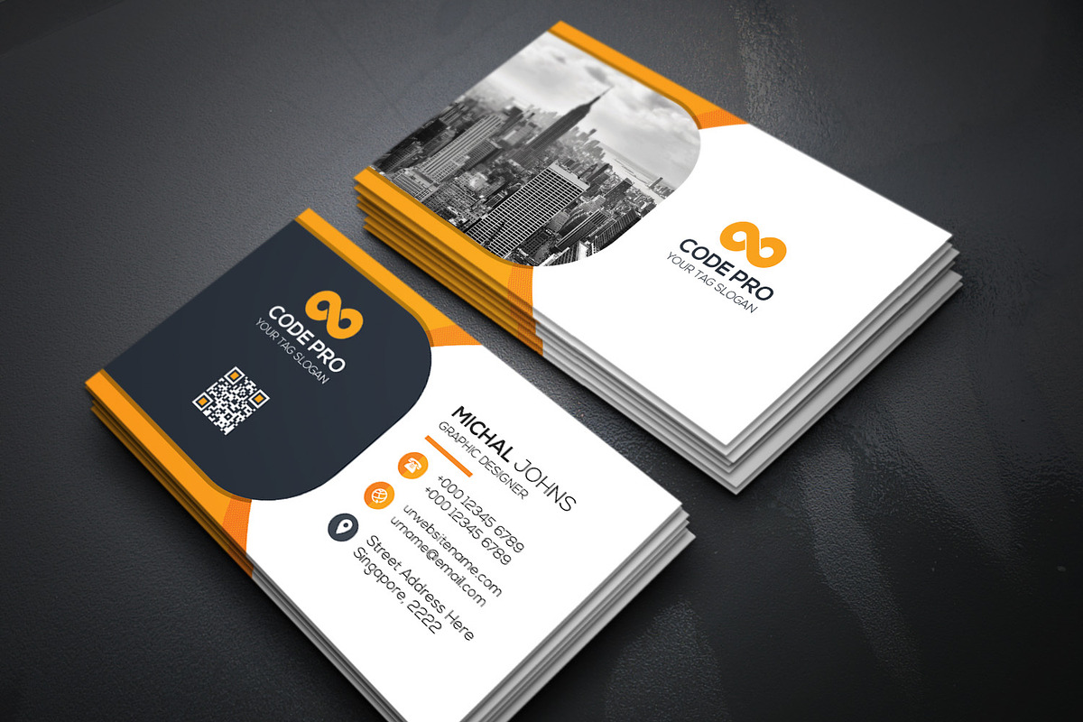 Business Cards 2 in 1, a Business Card Template by Genereux Art (Photo 5 of 7)