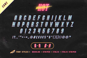 Hot Rush Font Duo