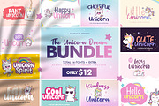 The Unicorn Dream Bundle, a Script Font by khurasan (Thumbnail 1 of 15)