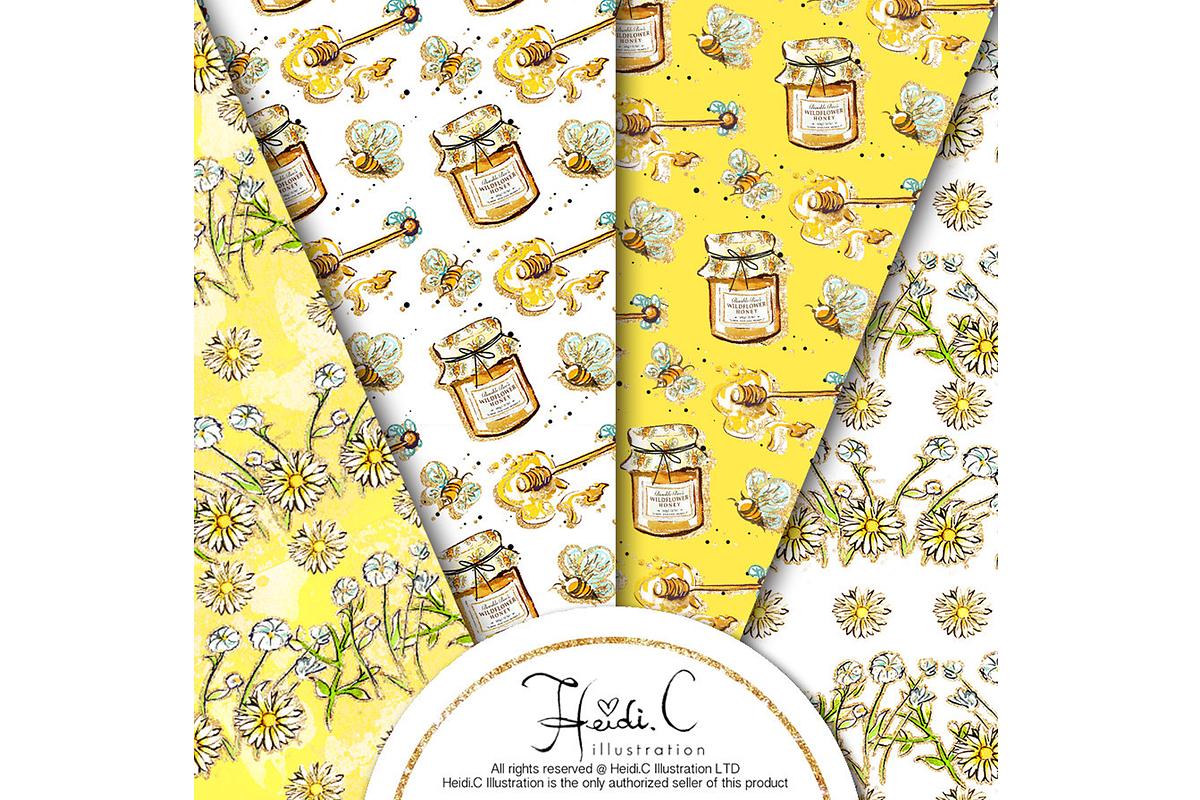 Stay Beetiful Paper Pack, a Pattern Graphic by HeidiCIllustration (Photo 2 of 5)