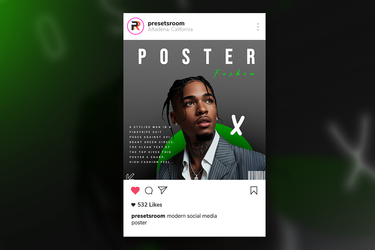 Fashion Social Media Poster, a Social Media Template by presetsroom (Photo 3 of 3)