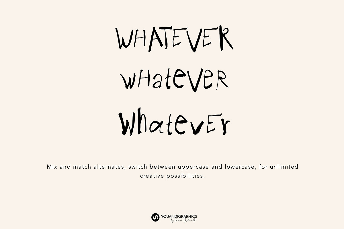 Almost Right Contemporary Ink Font, a Handwritten Font by Youandigraphics (Photo 13 of 13)