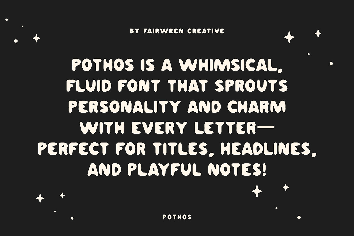 Pothos Fonts, a Sans Serif Font by Chelsea Burkett (Photo 3 of 8)