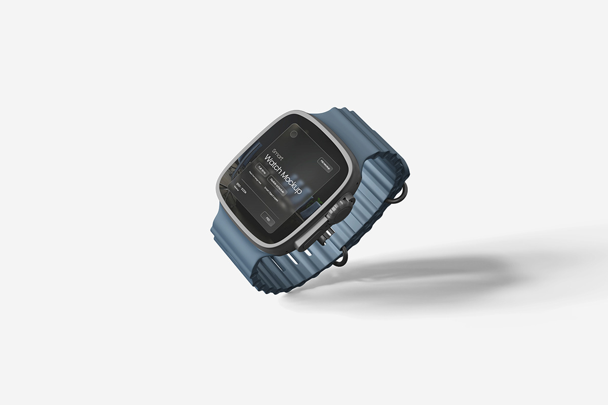 Smartwatch Mockup, a Product Mockup by MrLetters (Photo 2 of 5)