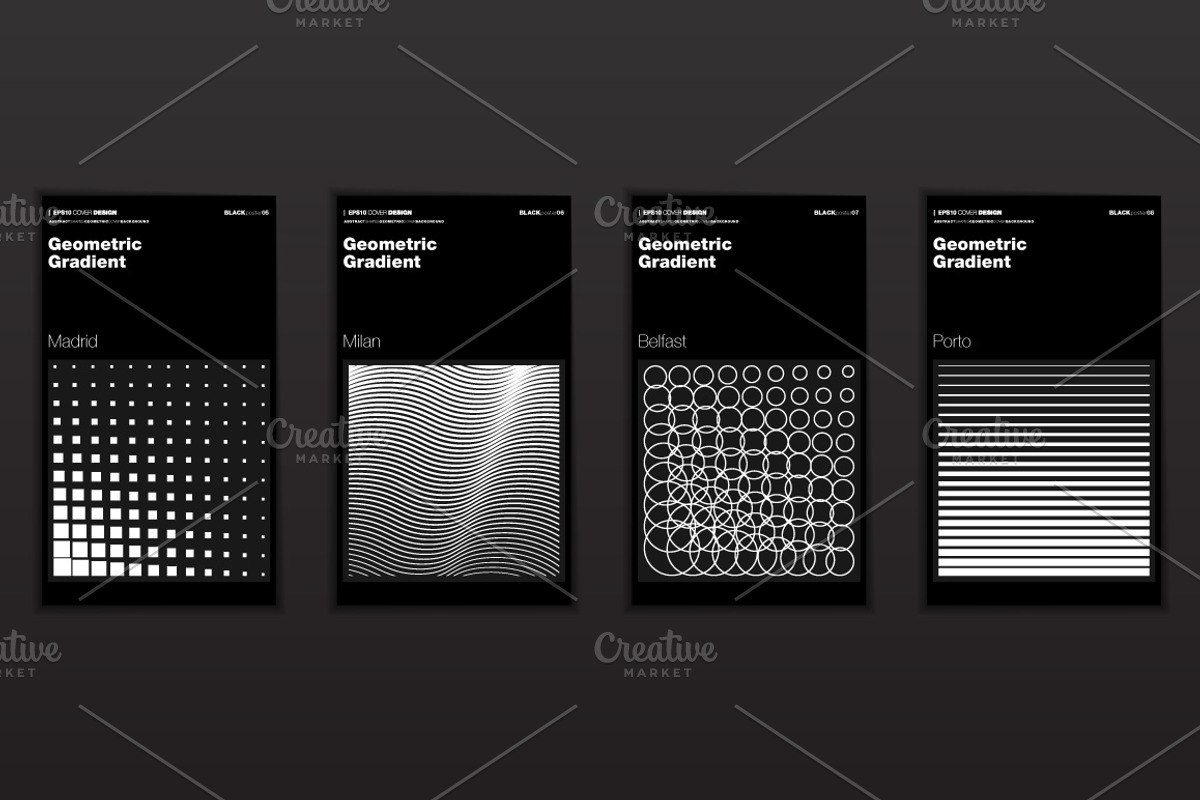 Geometric Gradient Shapes, a Background Graphic by karnofff (Photo 3 of 11)