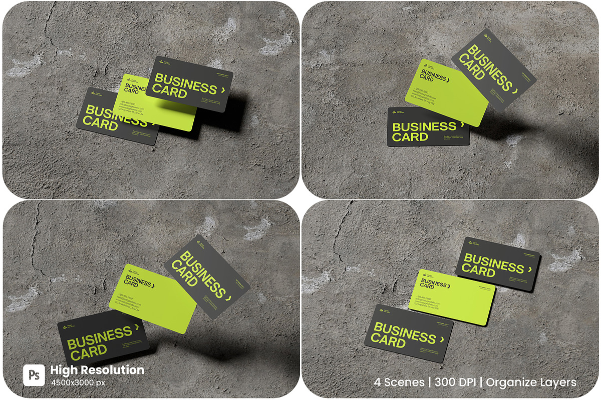Business Card Mockup, a Merchandise Mockup by HanaSaka_Studio (Photo 1 of 5)