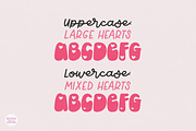 LOVERS HEARTS a Retro Valentine Font, a Font by Blush Font Co. (Thumbnail 9 of 9)