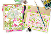 Pink&Pretty-wreaths+elements, an Illustration by watercolorwild.graphics (Thumbnail 4 of 10)