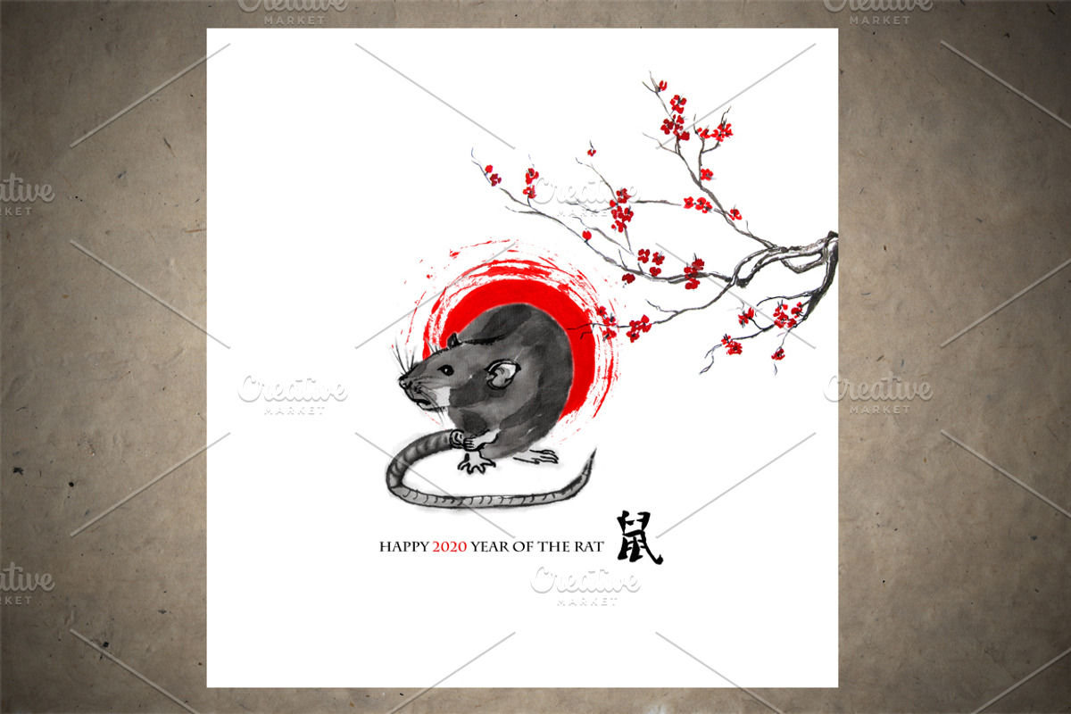 Rats Sumi-e, an Animal Illustration by StabuLaRasa illustration (Photo 9 of 18)