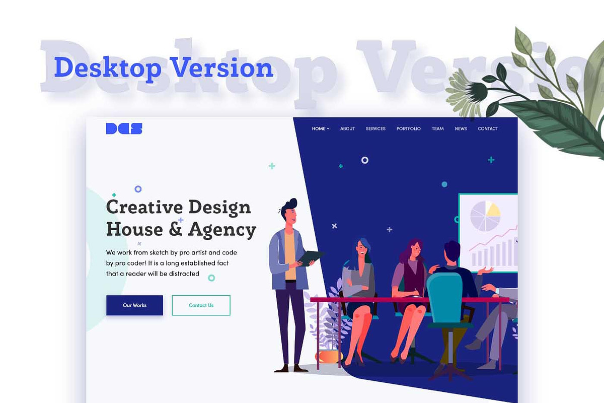 Devdesign Agency UI Template, a Landing Page Template by litoondev (Photo 5 of 5)