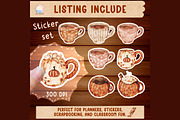 Autumn Coffee Mug Clipart & Sticker, a Seasonal Illustration by Annyillustration (Thumbnail 2 of 4)