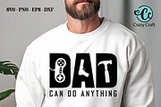 Father's Day T-shirt Designs Bundle, a Person Illustration by CrazyCraft (Thumbnail 3 of 4)