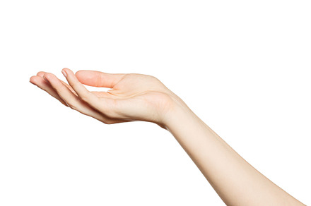 Woman hand isolated, a Background Photo by Maksimkostenko