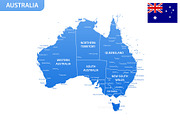 Detailed map of Australia, an Illustration by Vector Shop (Thumbnail 3 of 5)