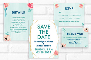 Wilhelmina Wedding Invitation Pack