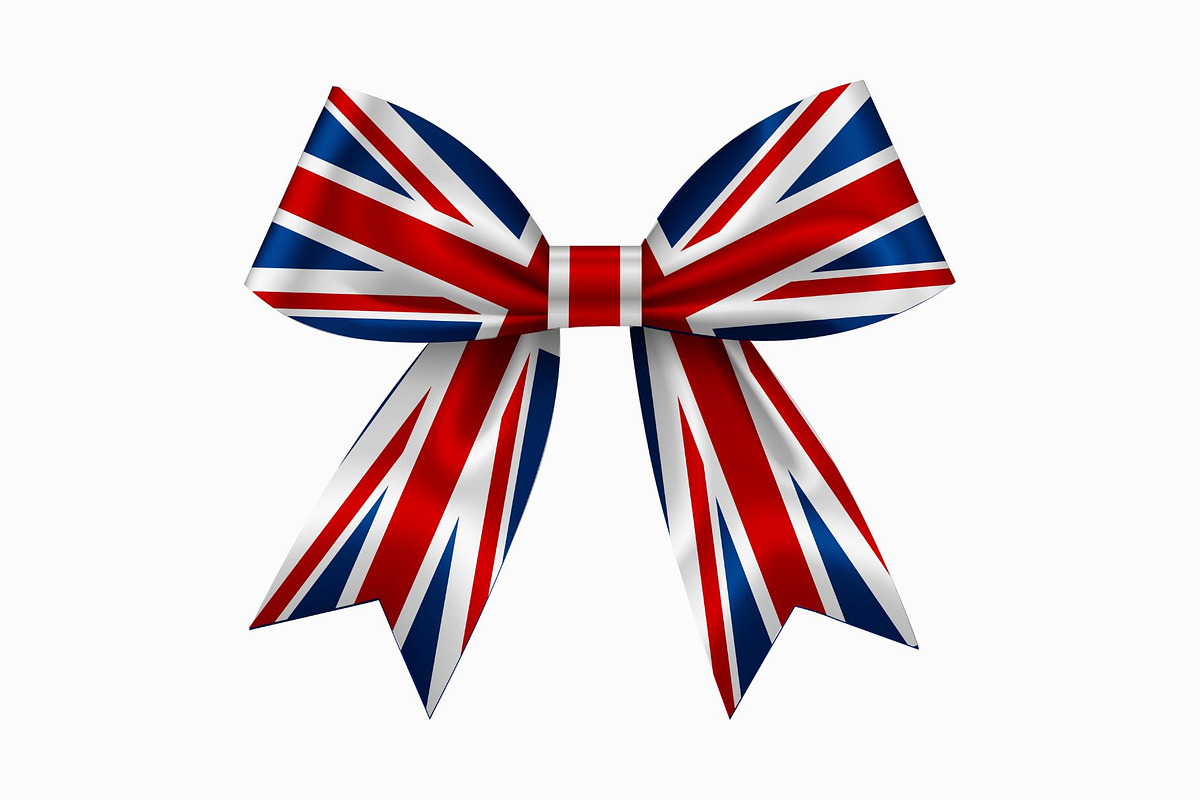 Realistic England Flag Bow, an Illustration by Stellalunarts (Photo 1 of 3)