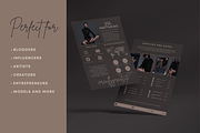 4 Page Media Kit Template Dark Theme, a Presentation Template by CoCreatorDesigns (Thumbnail 6 of 10)