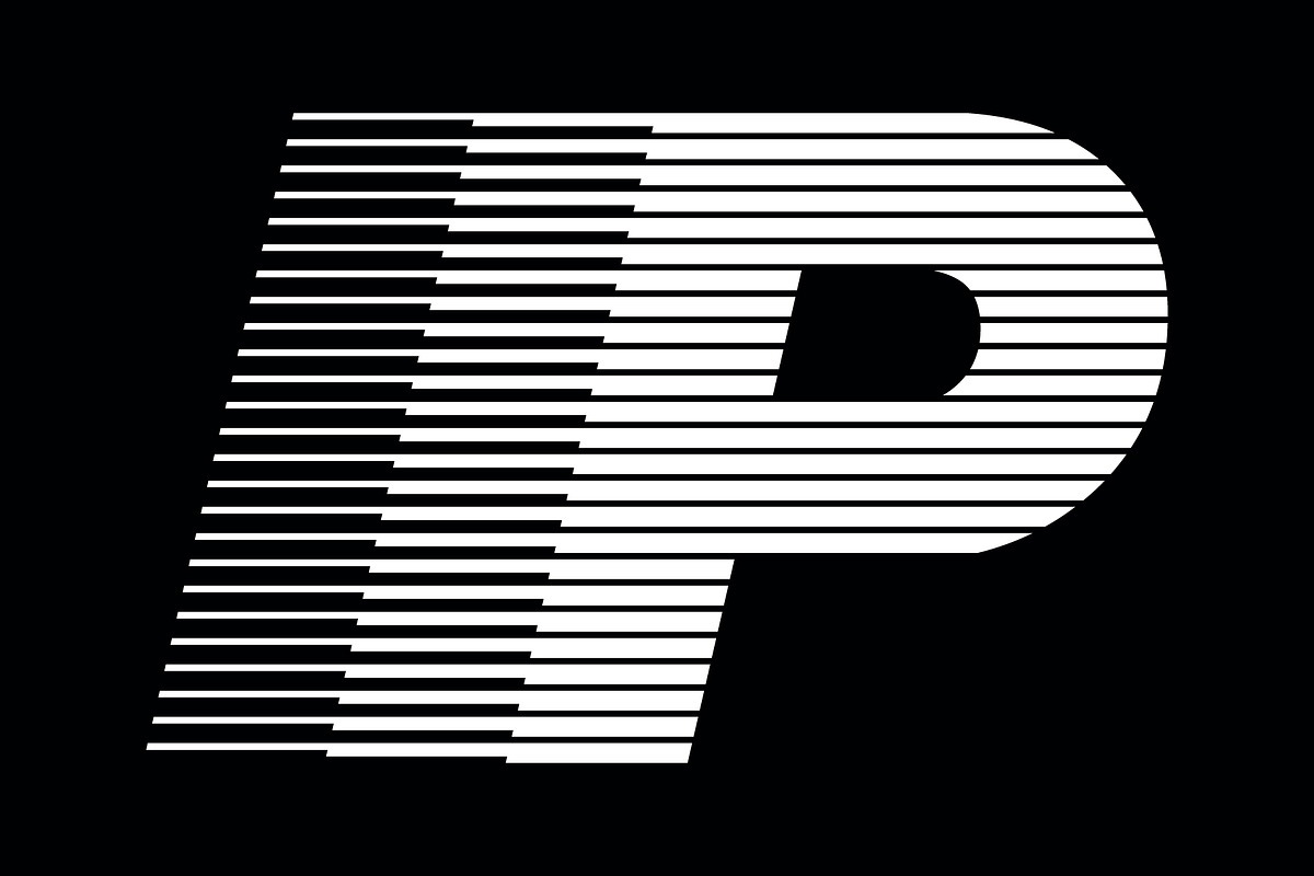 Letter P speed motion lines logo, a Branding & Logo Template by Leksono (Photo 2 of 2)