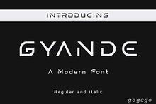 Gyande font modern