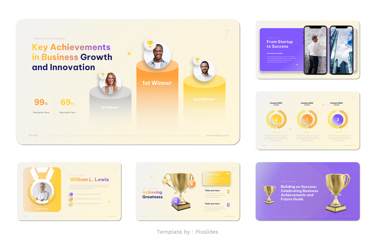 Awards and Achievement Keynote, a Presentation Template by Pixslides (Photo 3 of 4)