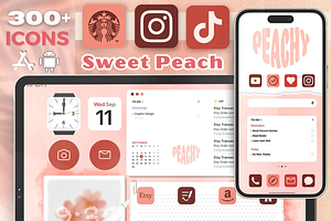 Sweet Peach iPad and iPhone Theme