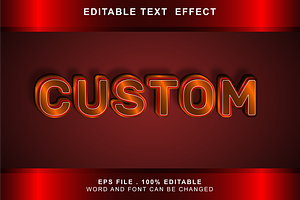 Custom Text Efffect Editable