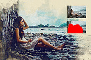 Mixed Watercolor Photoshop Action, an Action Add-On by Design Forest (Thumbnail 4 of 6)