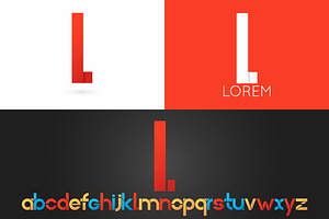 Letter L logo vector icon